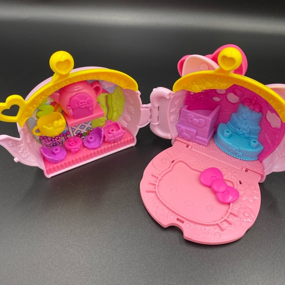 Hello Kitty tea party compact Sanrio mini toy - Picture 2 of 8